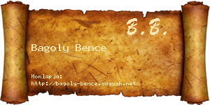 Bagoly Bence névjegykártya
